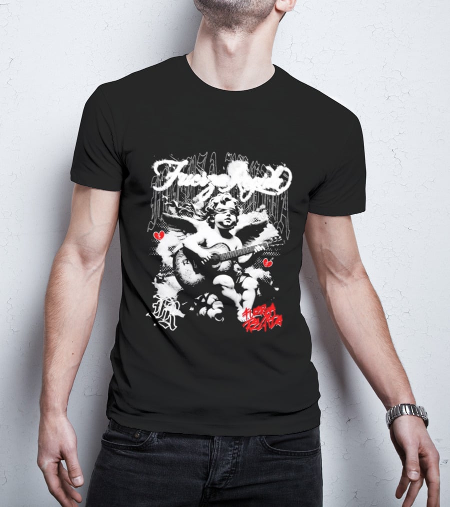 Fuerza Regida Angel Broken Heart Cherub T-Shirt