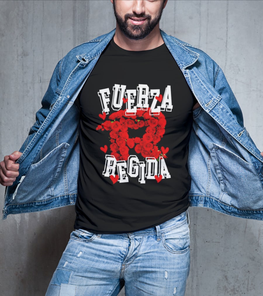 Fuerza Regida Red Rose Hearts T-Shirt
