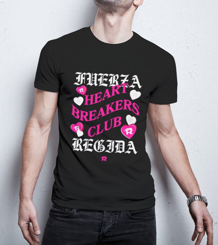 Fuerza Regida Heart Breakers Club Hearts T-Shirt