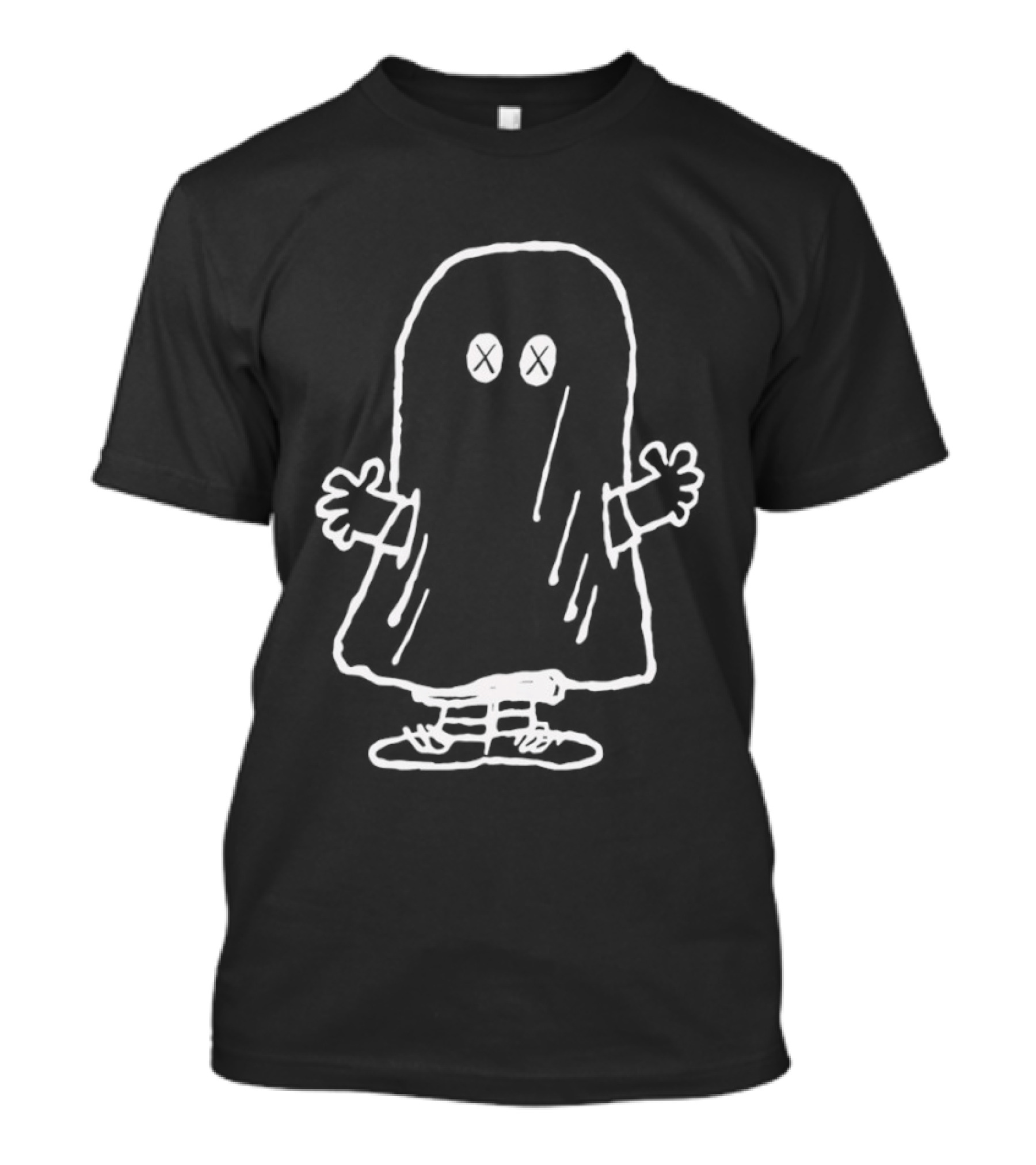 J Hope BTS Ghost White Sketch Character Drawing T-Shirt