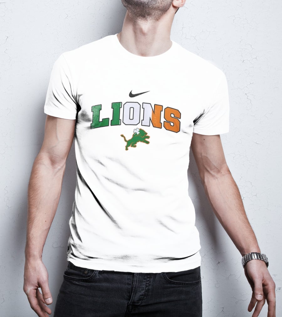 Detroit Lions Nike Irish St Patrick's Day T-Shirt