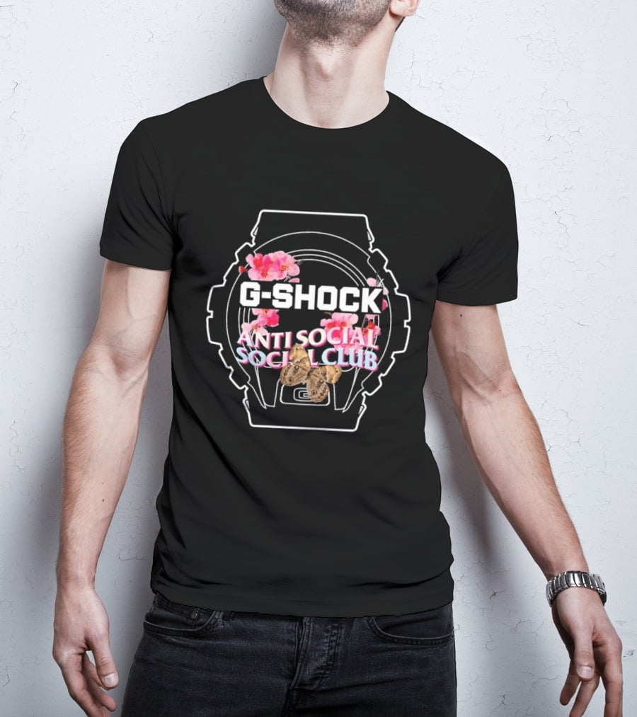 ASSC Anti Social Social Club G Shock Floral Collaboration T-Shirt