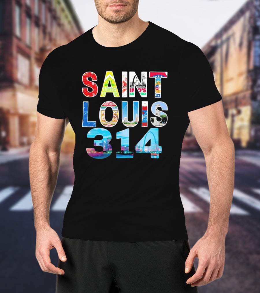 Saint Louis 314 Budweiser Gateway Arch Imo's Frozen Custard Roots T-Shirt