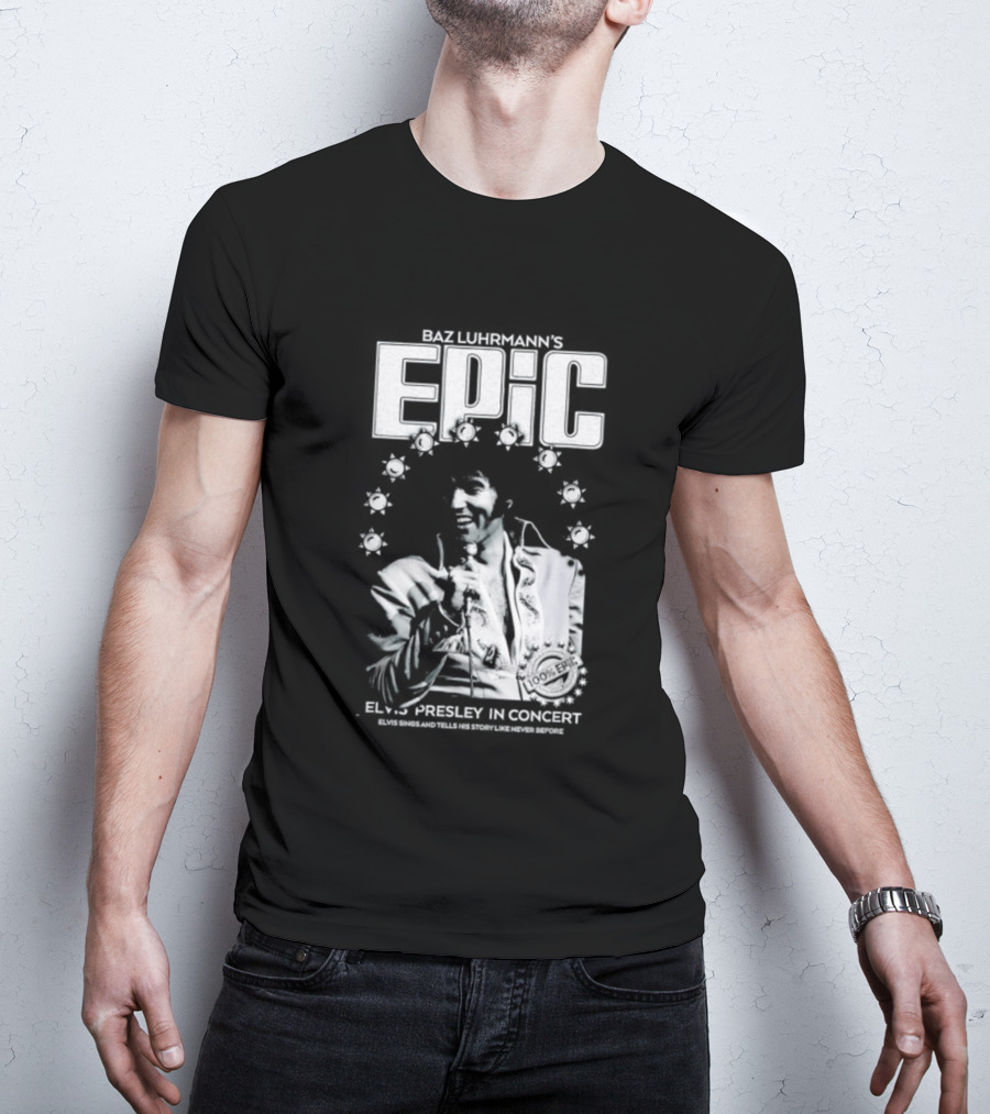 Elvis Presley Baz Luhrmann's Epic Legend In Black & White T-Shirt