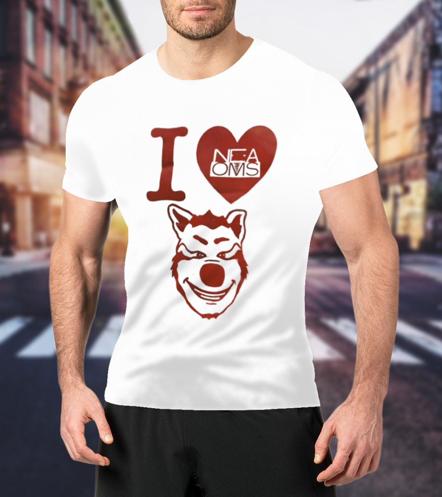 I Love NFAOMS Arkansas State Red Wolves Basketball T-Shirt