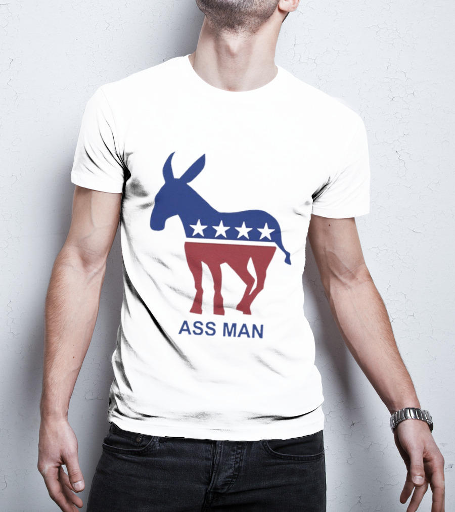 Ass Man Democratic Party Donkey Stars T-Shirt