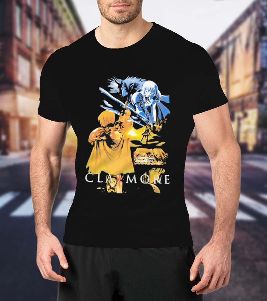 Claymore Clare Unforgiven Vengeance Sword Battle Scene T-Shirt