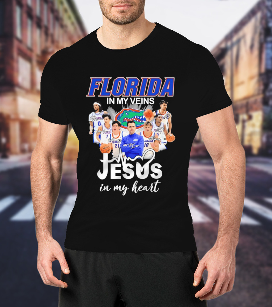 Florida Gators Coach Todd Golden Players Jesus In My Heart T-Shirt