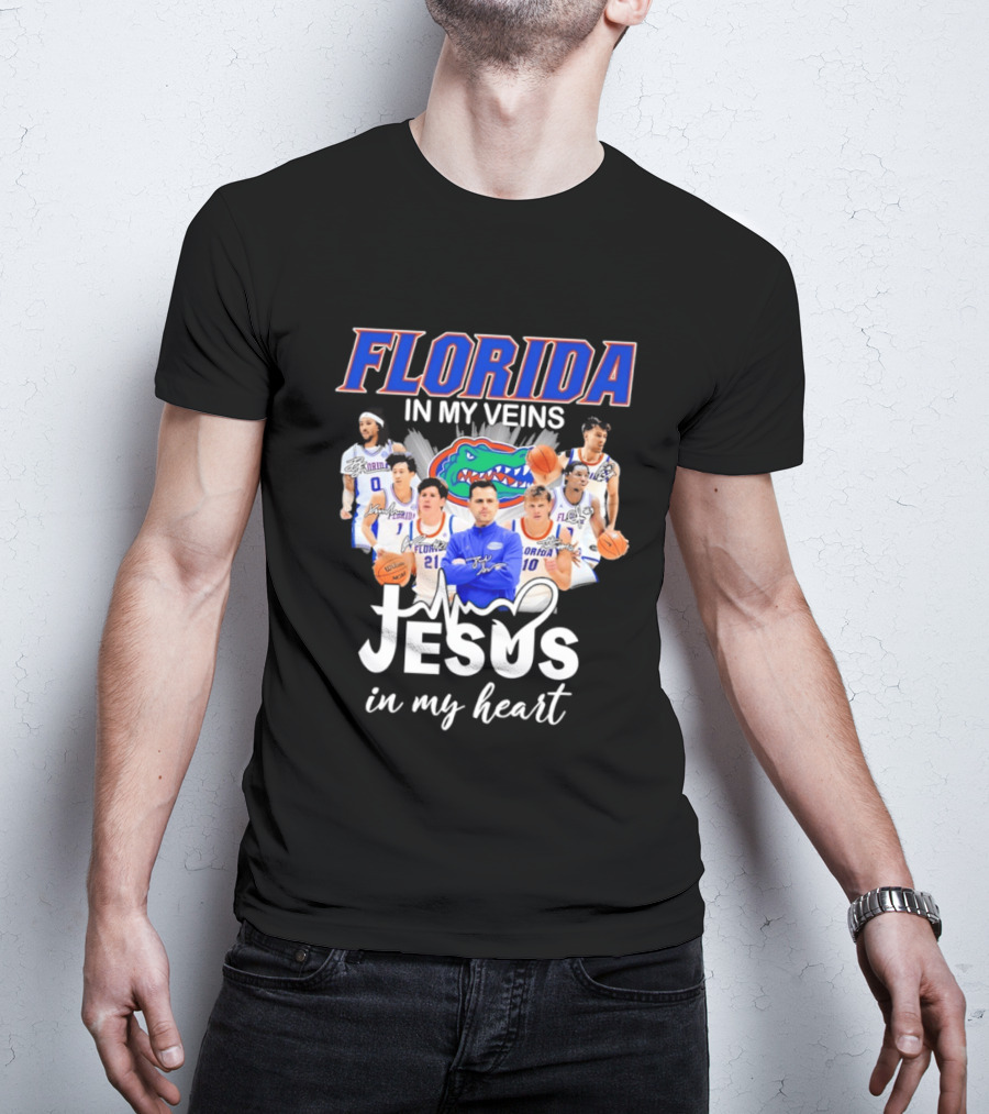Florida Gators Coach Todd Golden Players Jesus In My Heart T-Shirt
