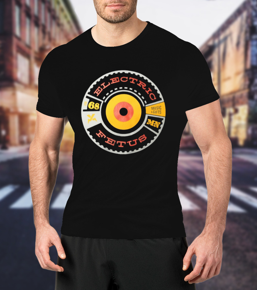 Electric Fetus Minneapolis Music Gifts Est 68 Vinyl Record T-Shirt