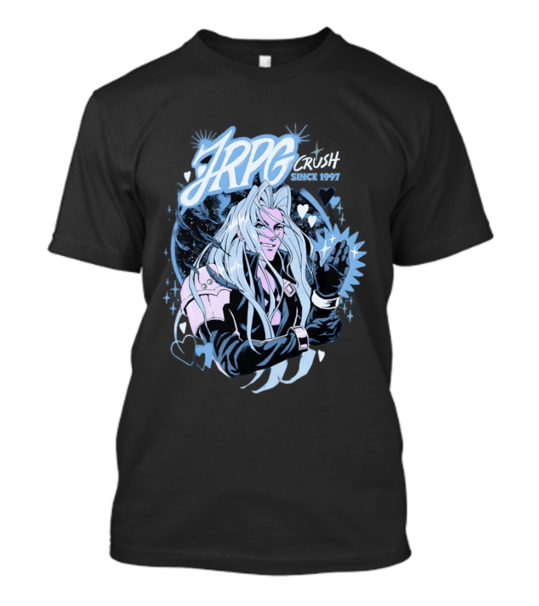 Sefikura JRPG Crush Iconic Character Tribute Since 1997 T-Shirt
