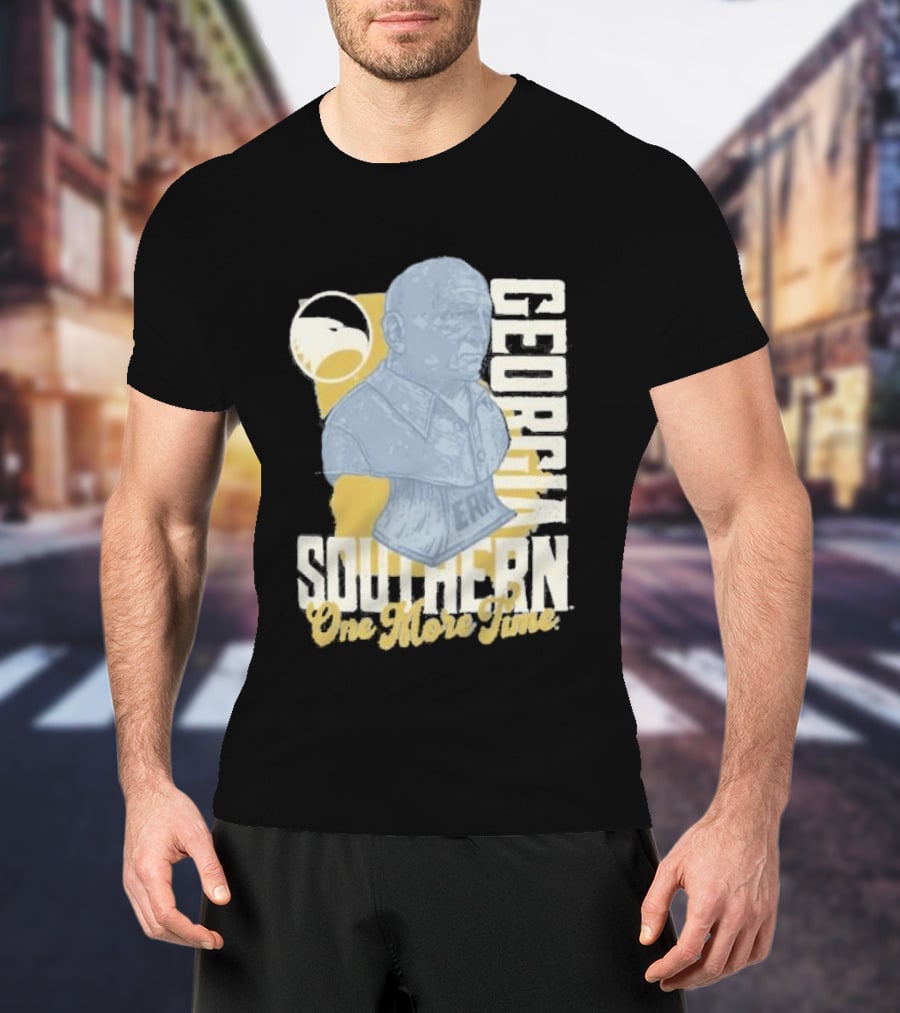 Georgia Southern Erk Russell Eagles One More Time Coach T-Shirt