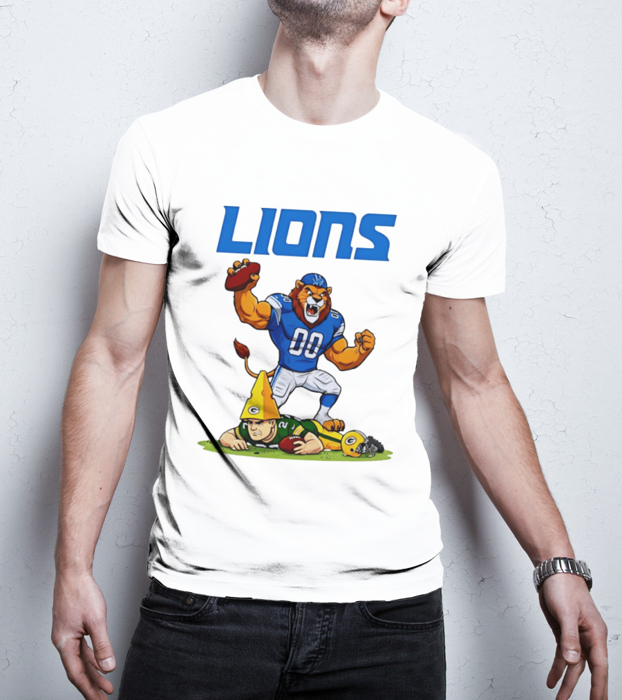 Detroit Lions Rivalry Celebration Against Green Bay Packers T-Shirt