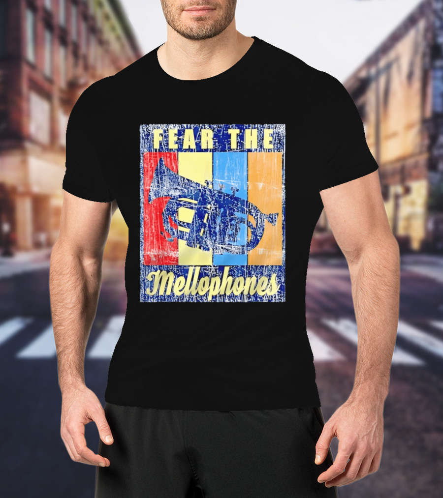 Fear The Mellophones Retro Trumpet Pop T-Shirt