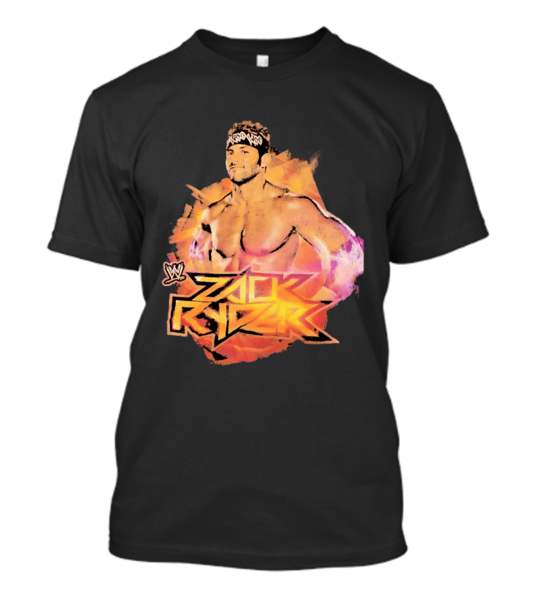 Zack Ryder WWE Woo Woo Woo Headband Wrestler T-Shirt