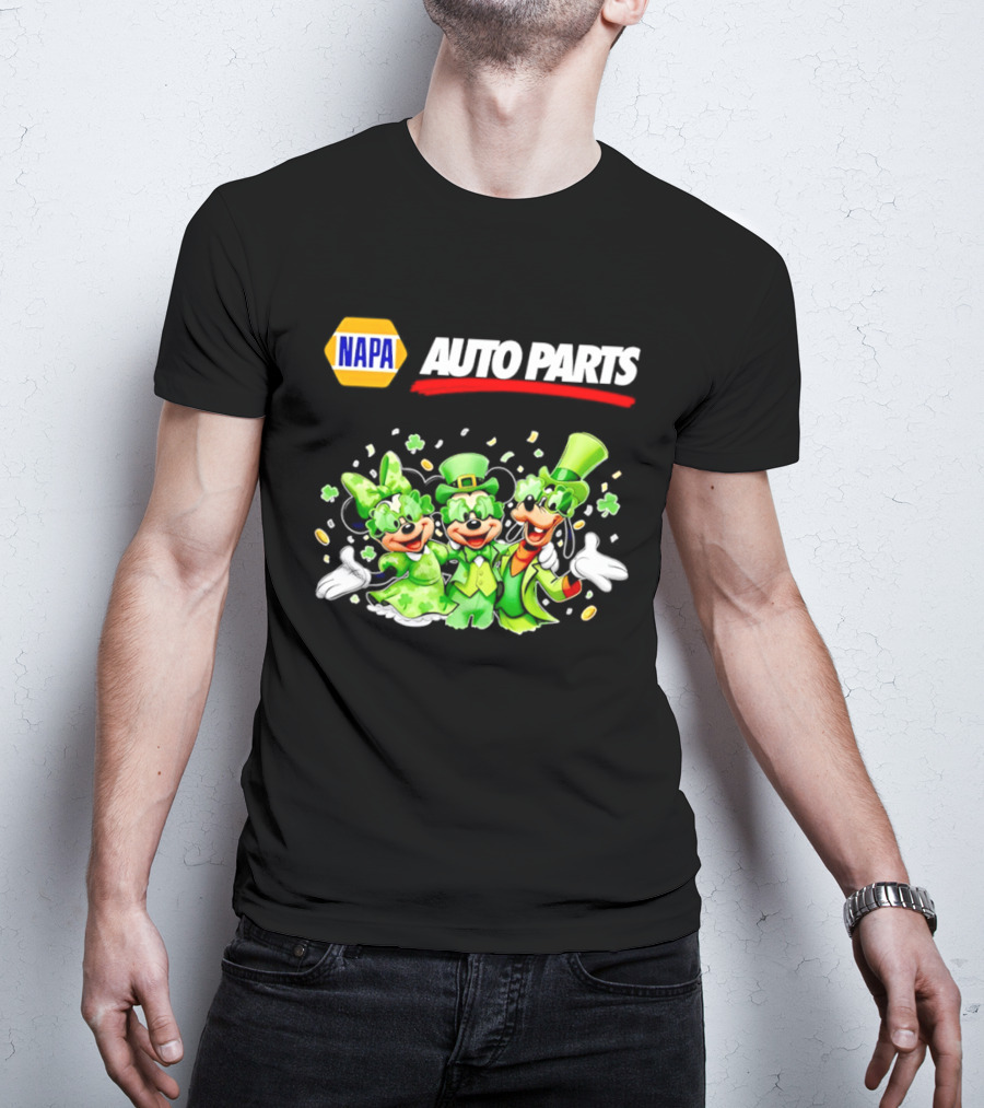 NAPA Auto Parts Mickey Mouse St Patrick's Day T-Shirt