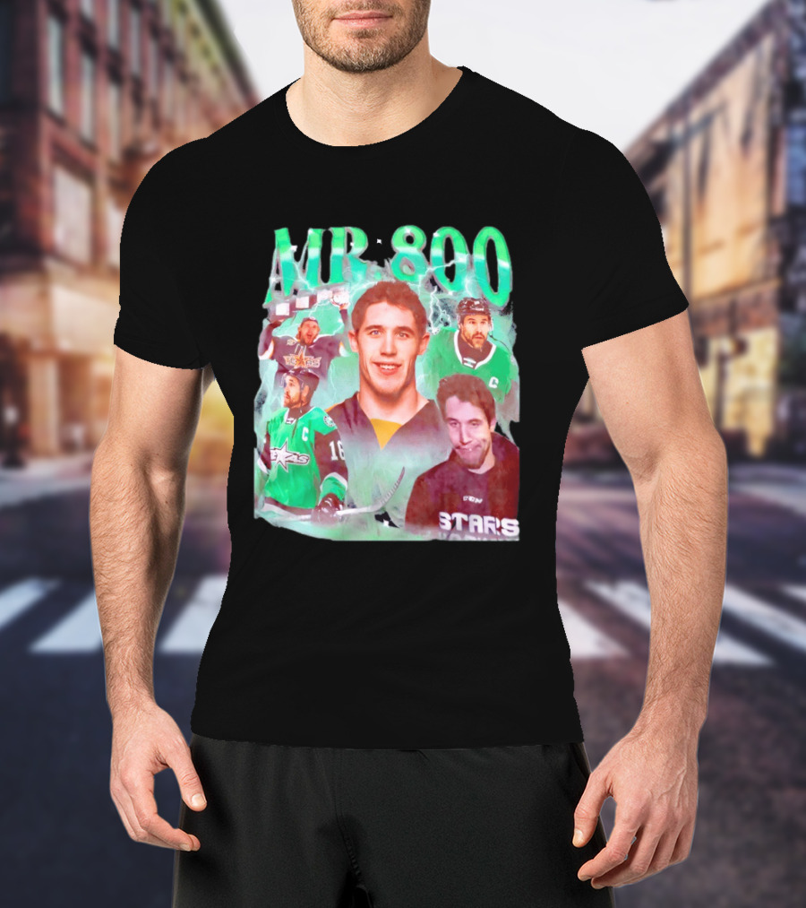 Curtis McKenzie Mr 800 Dallas Stars 16 Hockey Celebration T-Shirt