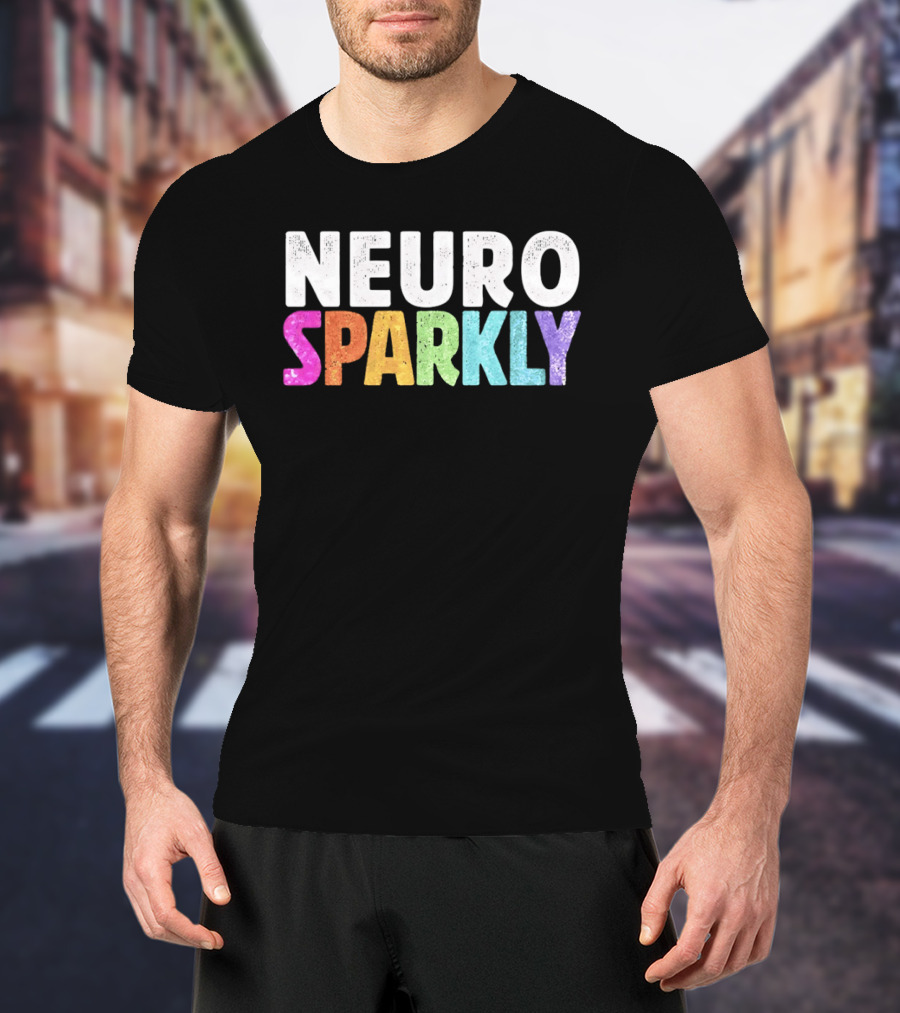 Neuro Sparkly Rainbow Glitter T-Shirt