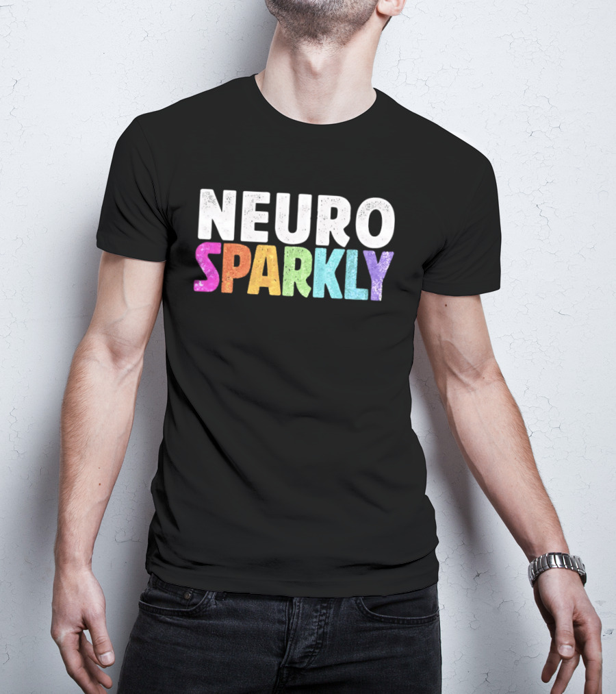 Neuro Sparkly Rainbow Glitter T-Shirt