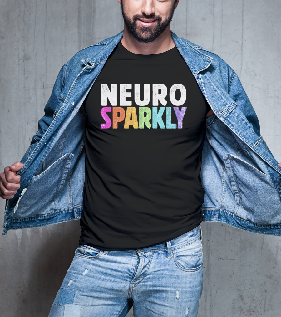 Neuro Sparkly Rainbow Glitter T-Shirt
