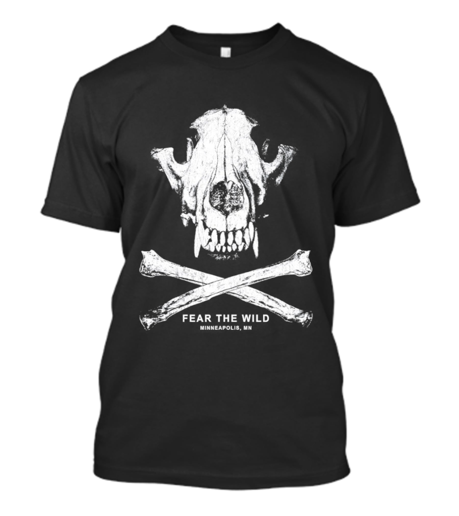 Fear The Wild Skull And Crossbones Minneapolis MN T-Shirt