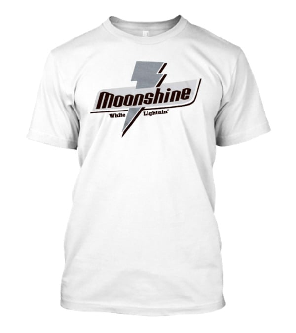 Moonshine White Lightnin' Lightning Bolt T-Shirt