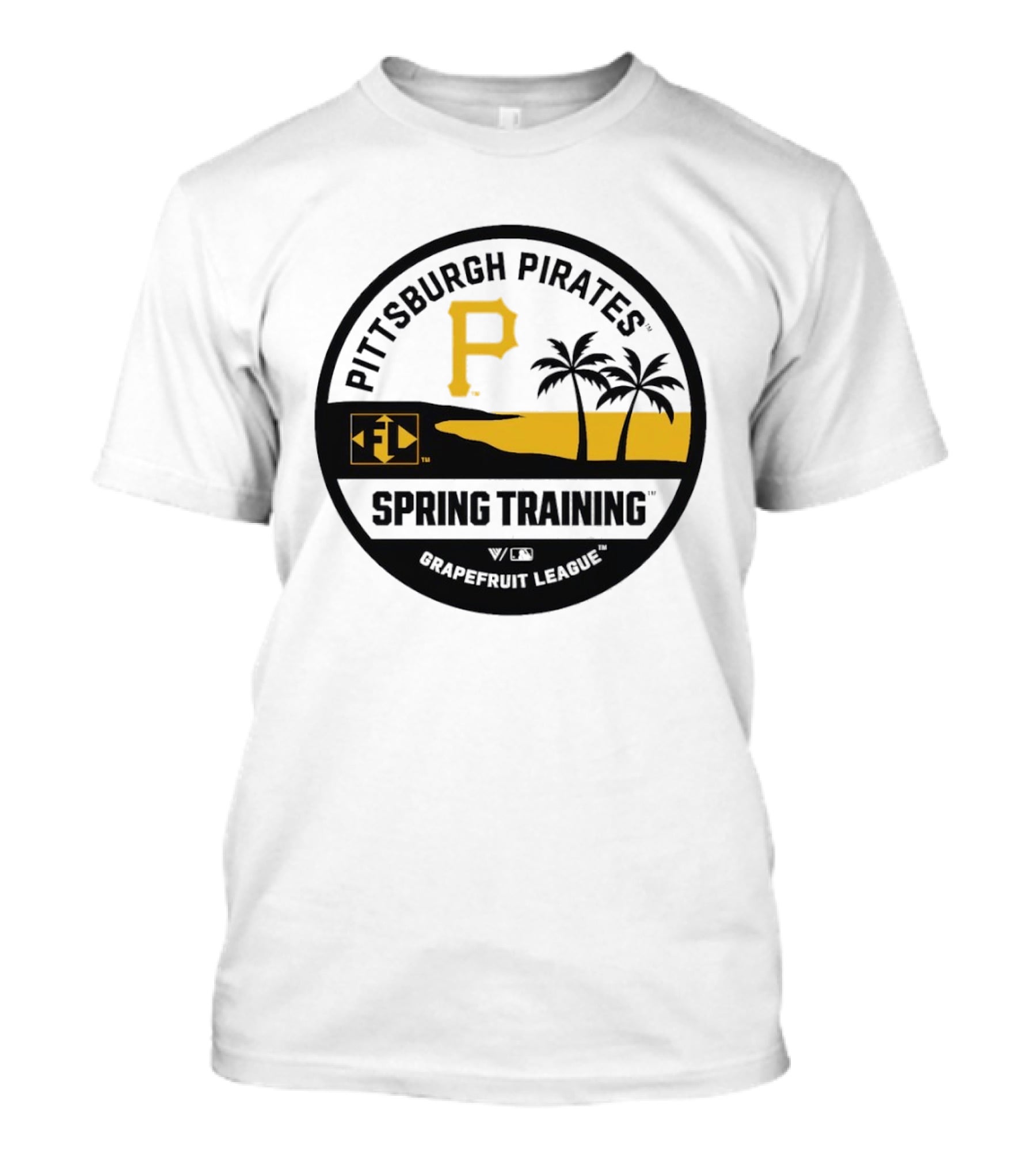 Pittsburgh Pirates Spring Training Luxe Knit Grapefruit League Palm Trees T-Shirt