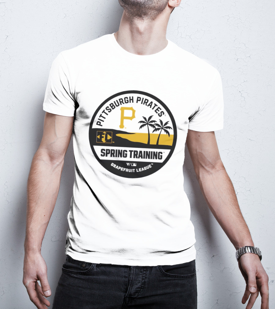 Pittsburgh Pirates Spring Training Luxe Knit Grapefruit League Palm Trees T-Shirt