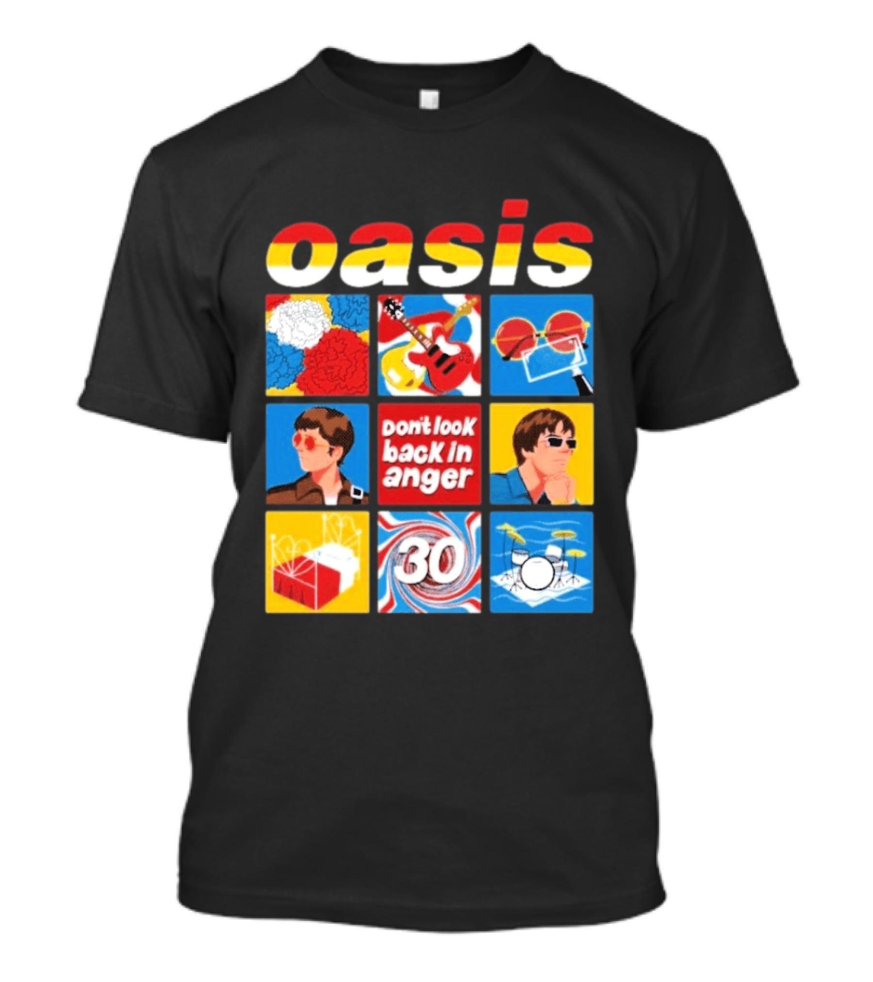 Oasis Don't Look Back In Anger 30 Years Celebration T-Shirt