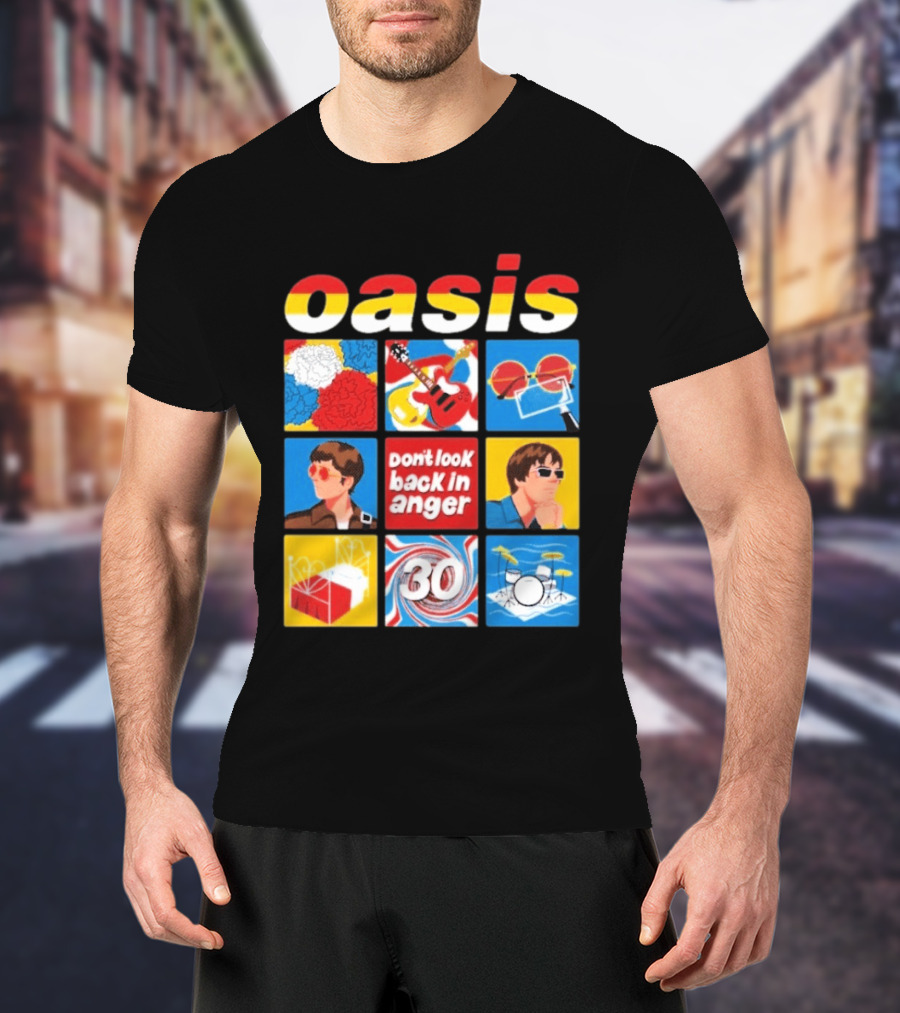 Oasis Don't Look Back In Anger 30 Years Celebration T-Shirt