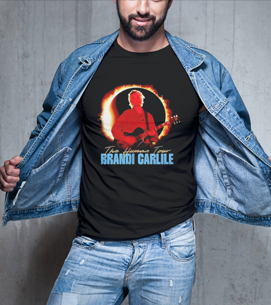 Brandi Carlile The Human Tour Eclipse Guitar T-Shirt