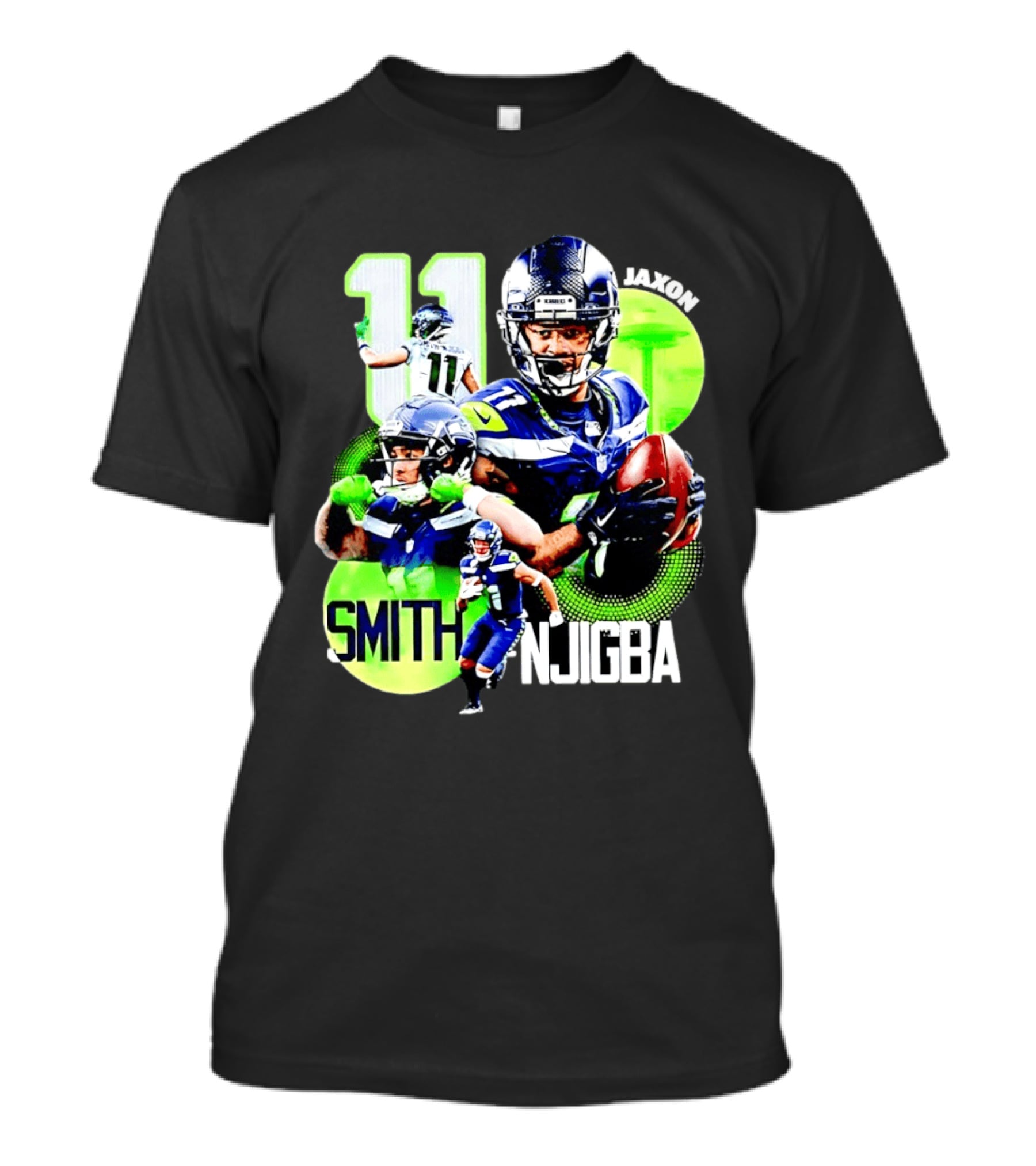 Jaxon Smith Njigba 11 Seattle Seahawks Football Receiver T-Shirt