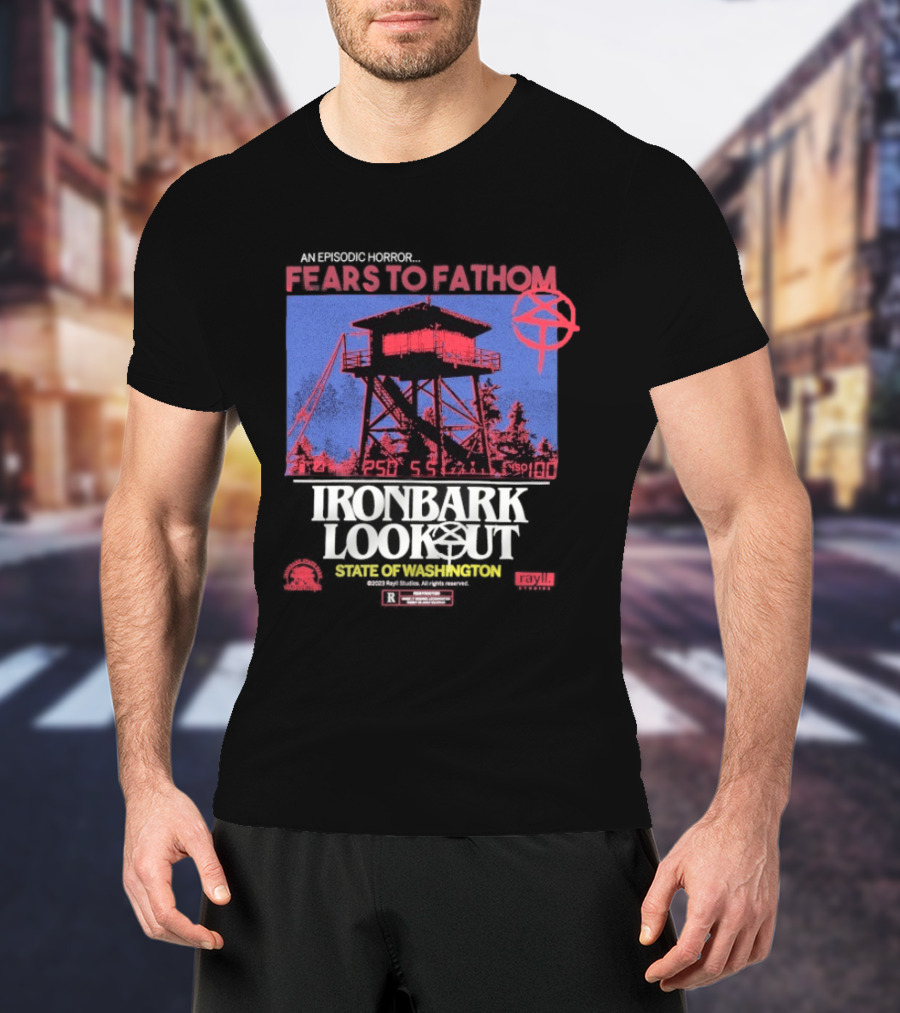 Fears To Fathom Ironbark Lookout State Of Washington Night Episodic Horror T-Shirt