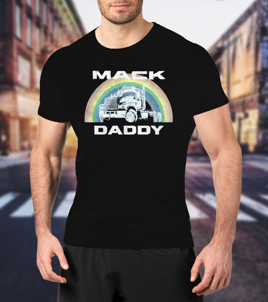 Mack Daddy Vintage Truck Rainbow T-Shirt