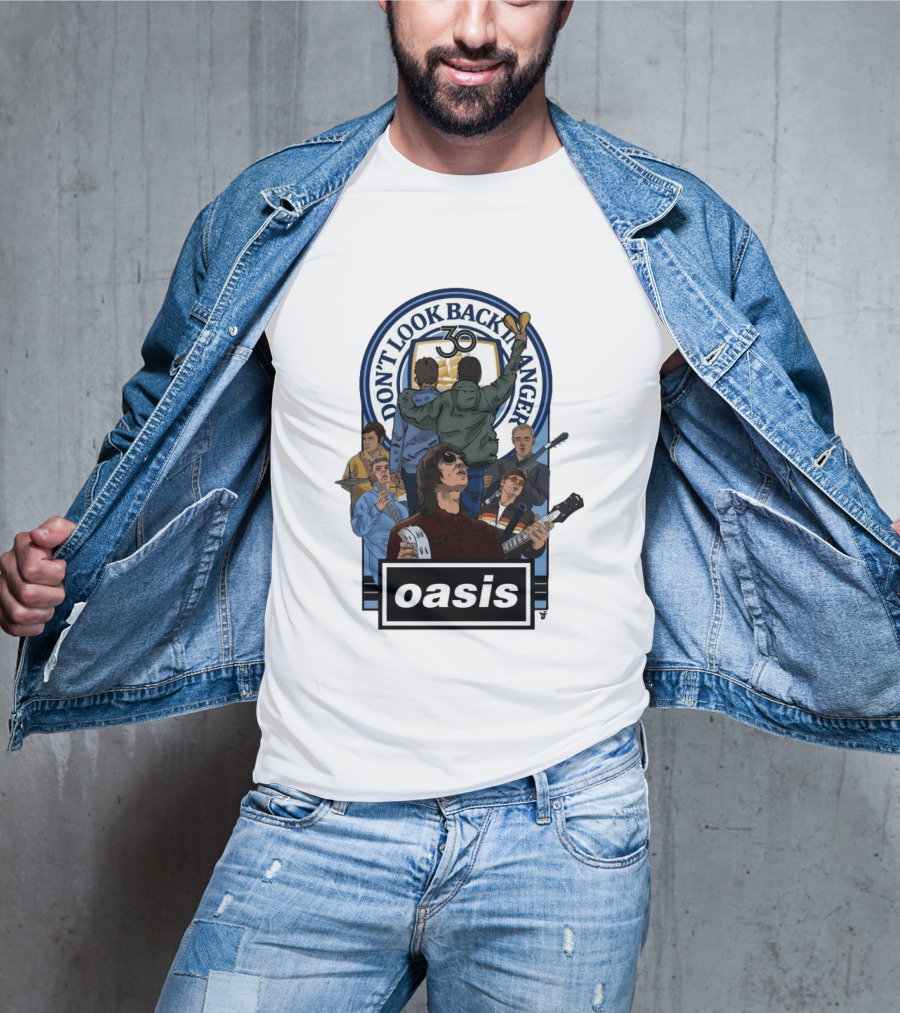 Don't Look Back In Anger Oasis 30th Anniversary Celebration T-Shirt