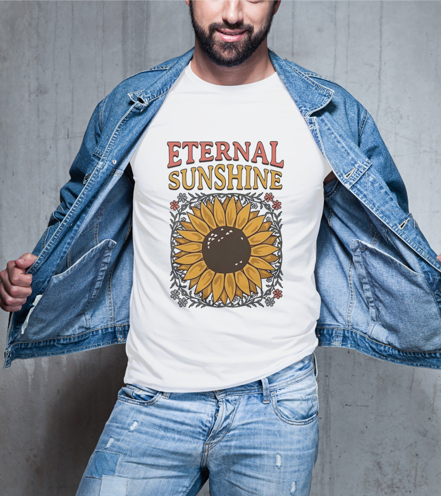 Eternal Sunshine Sunflower Blossom Floral T-Shirt