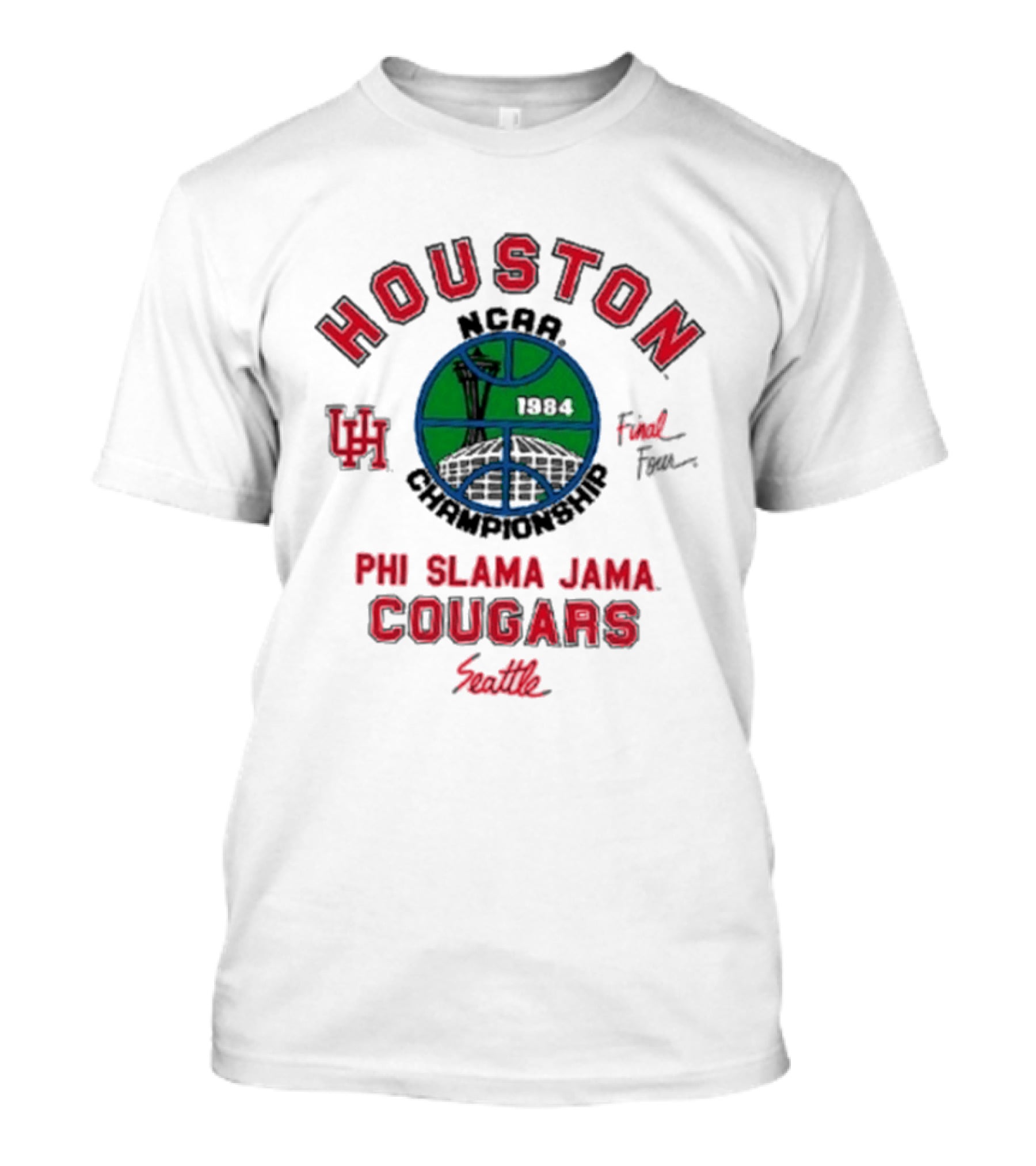 Houston Cougars NCAA Final Four Seattle Phi Slama Jama T-Shirt