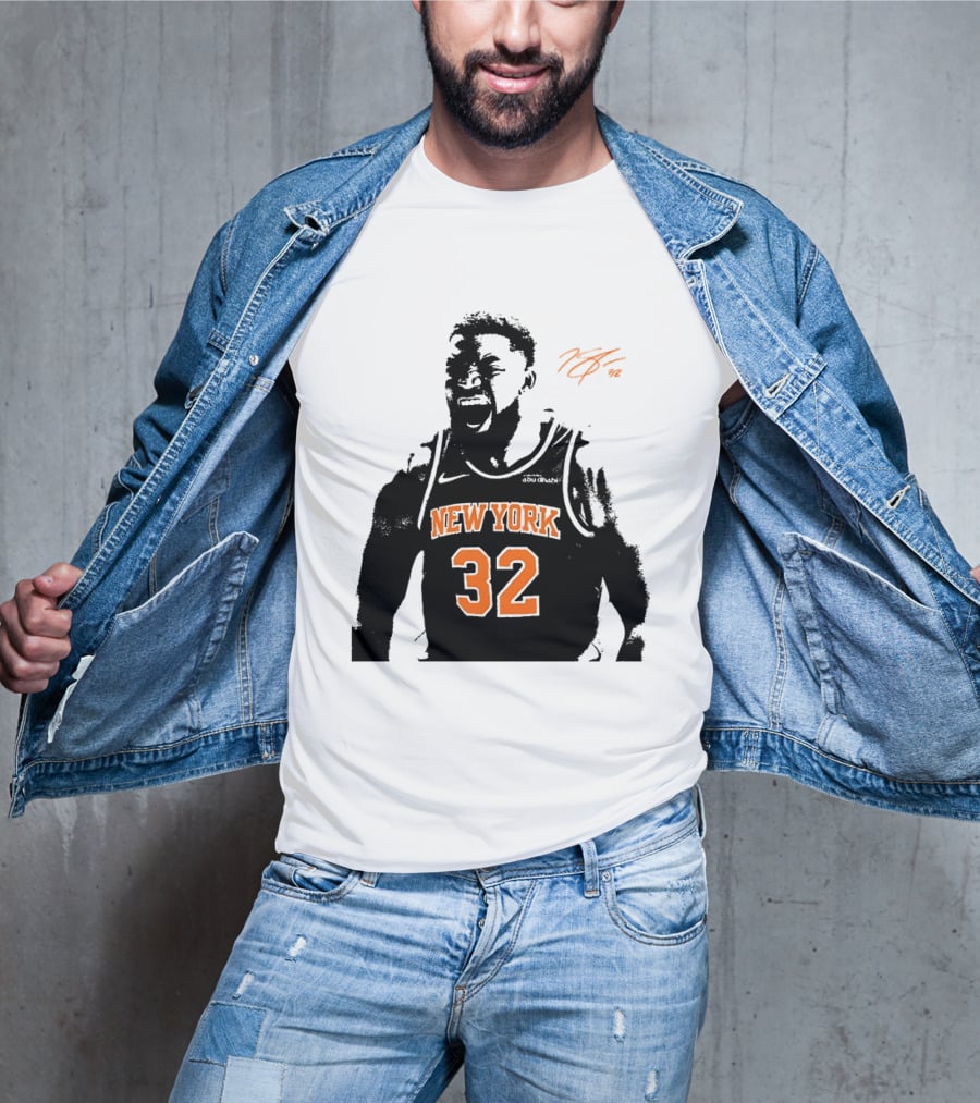 Karl Anthony Towns New York 32 Signature Knicks T-Shirt