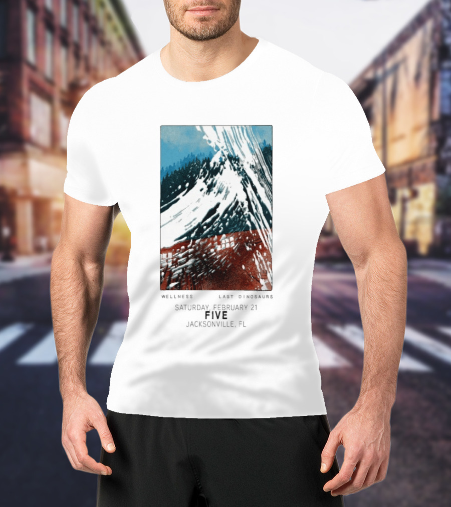 Last Dinosaurs Jacksonville FL Feb 21 2026 Mountain Scene T-Shirt