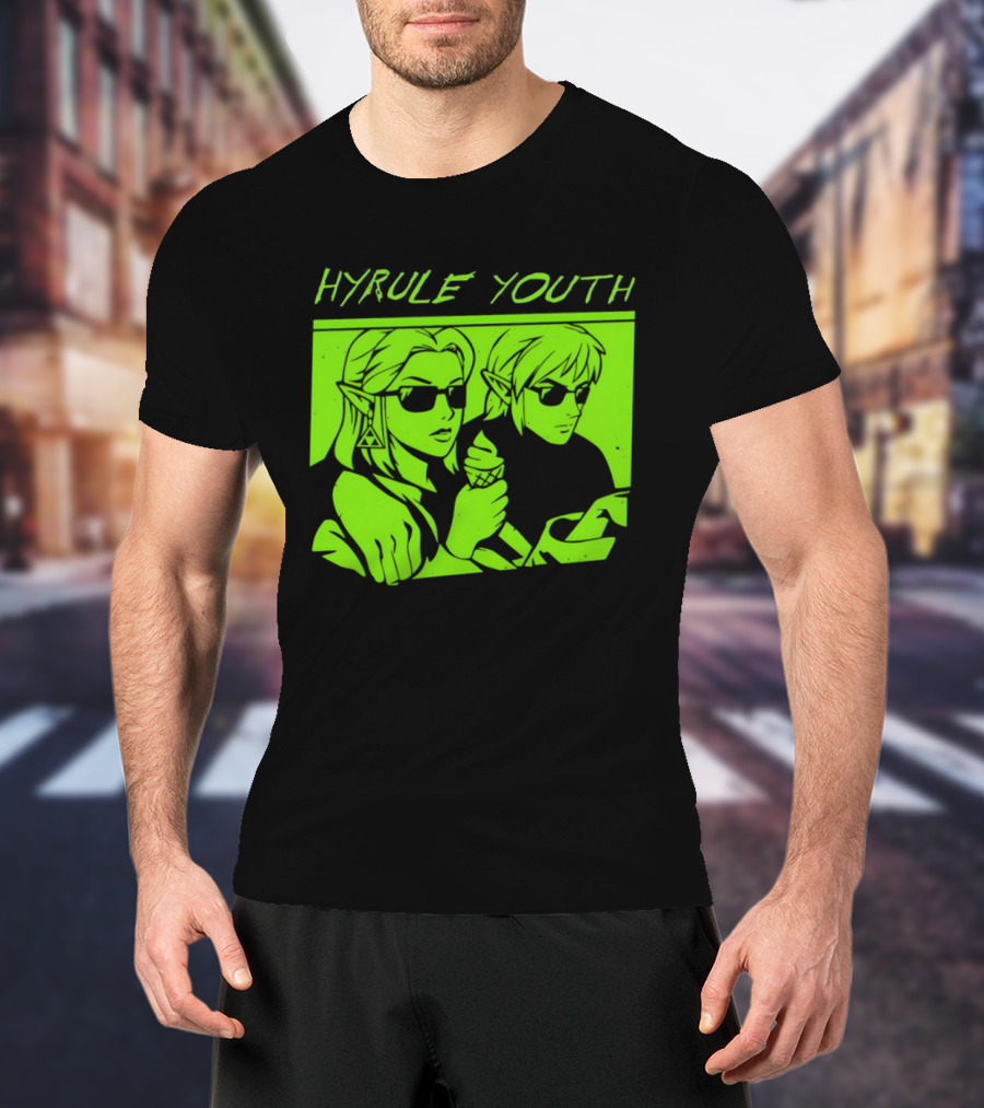 Hyrule Youth The Legend Of Zelda Sunglasses And Ice Cream T-Shirt