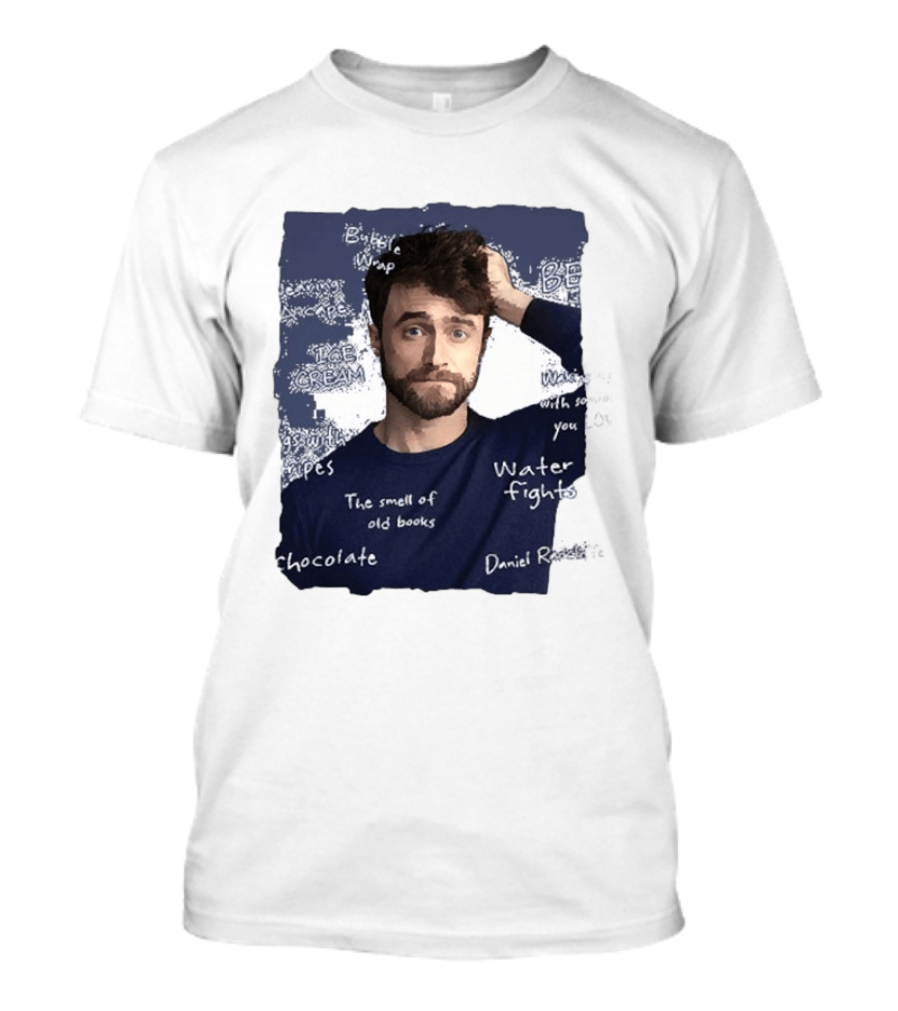 Bubble Wrap Beside Water Fights Ice Cream Chocolate The Smell Of Old Books Daniel T-Shirt