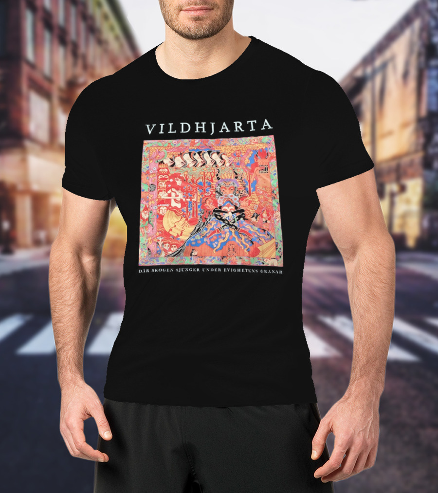 Vildhjarta Där Skogen Sjunger Under Evighetens Granar Psychedelic Fantasy Forest Band T-Shirt