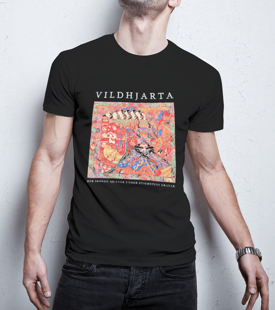Vildhjarta Där Skogen Sjunger Under Evighetens Granar Psychedelic Fantasy Forest Band T-Shirt