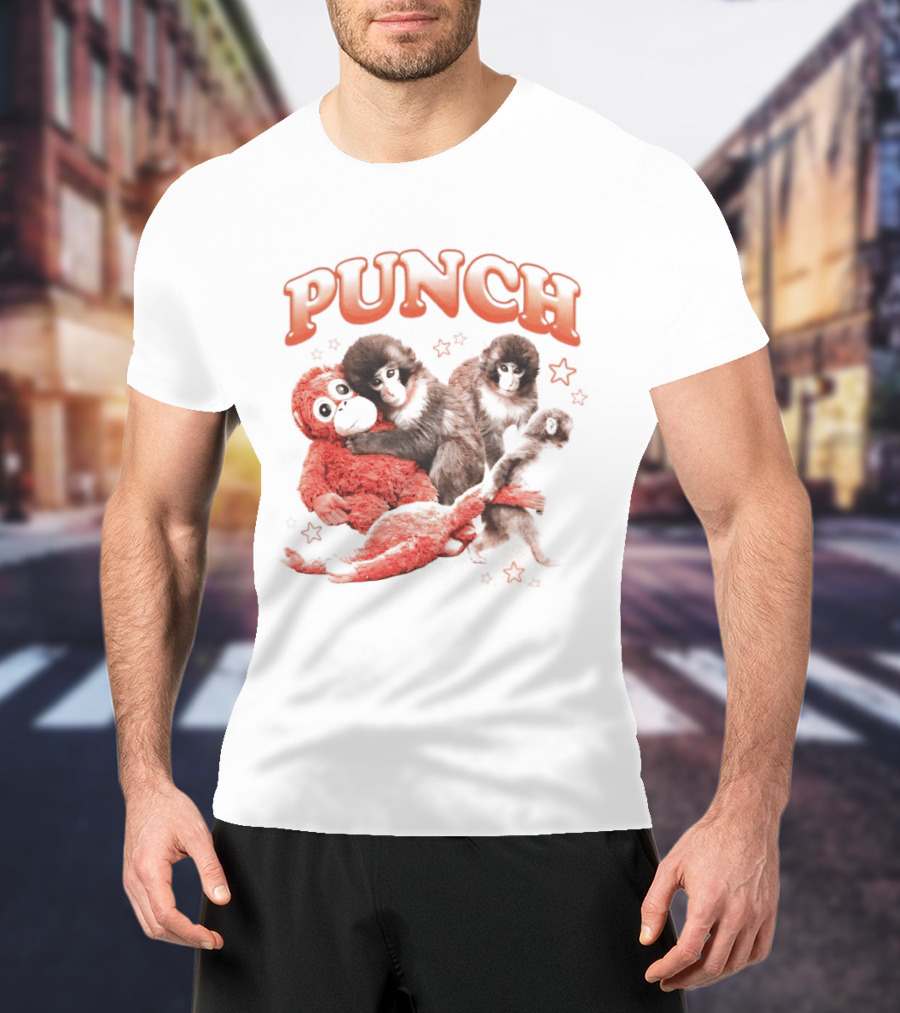 Punch The Monkey With Playful Puppet Friends T-Shirt