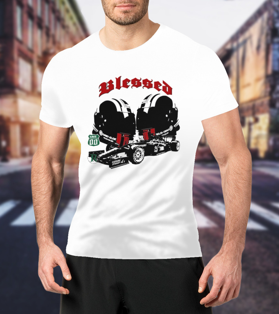 Blessed Formula 1 Racing Vintage Car T-Shirt