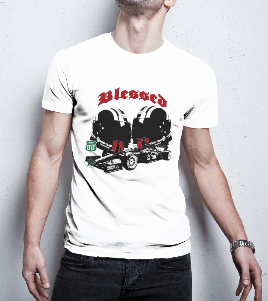 Blessed Formula 1 Racing Vintage Car T-Shirt