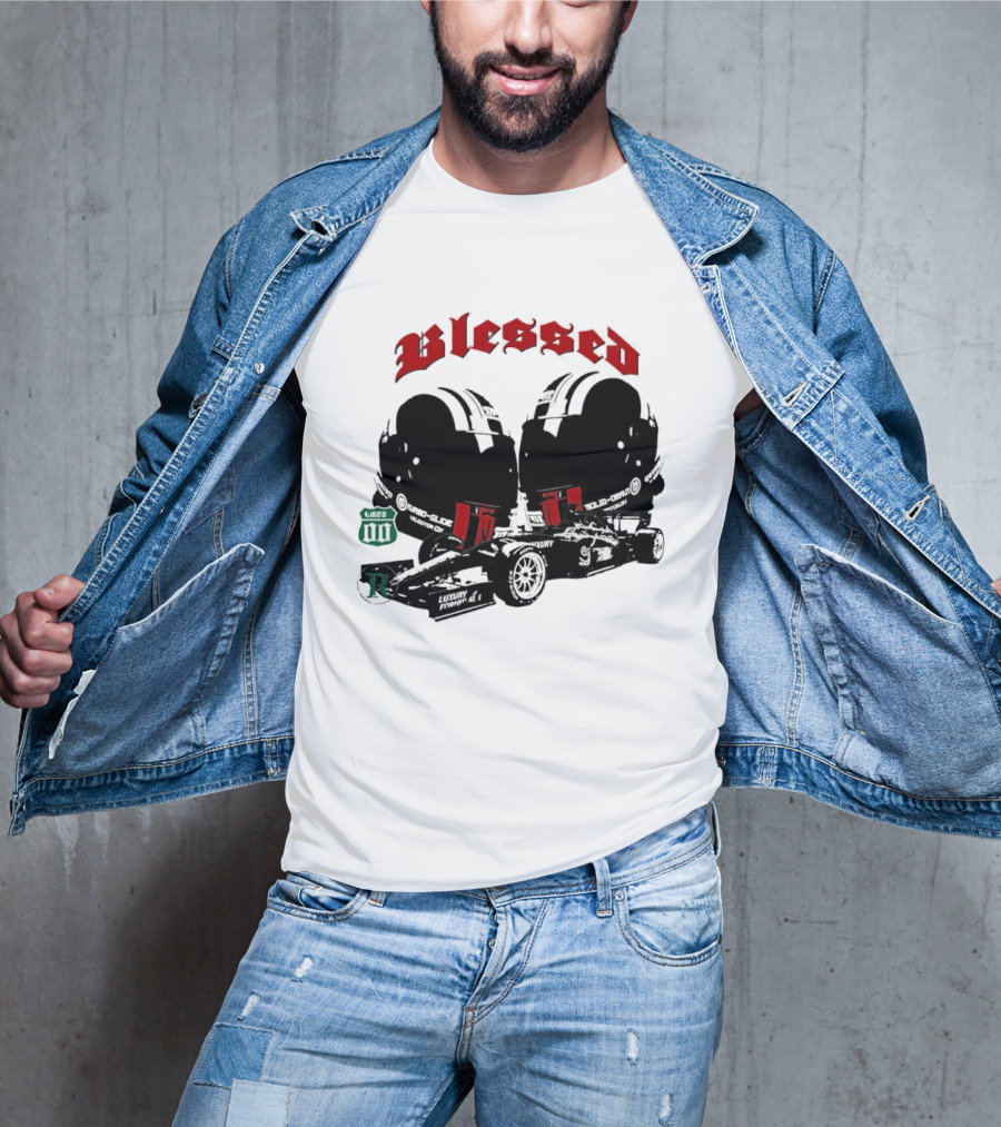 Blessed Formula 1 Racing Vintage Car T-Shirt