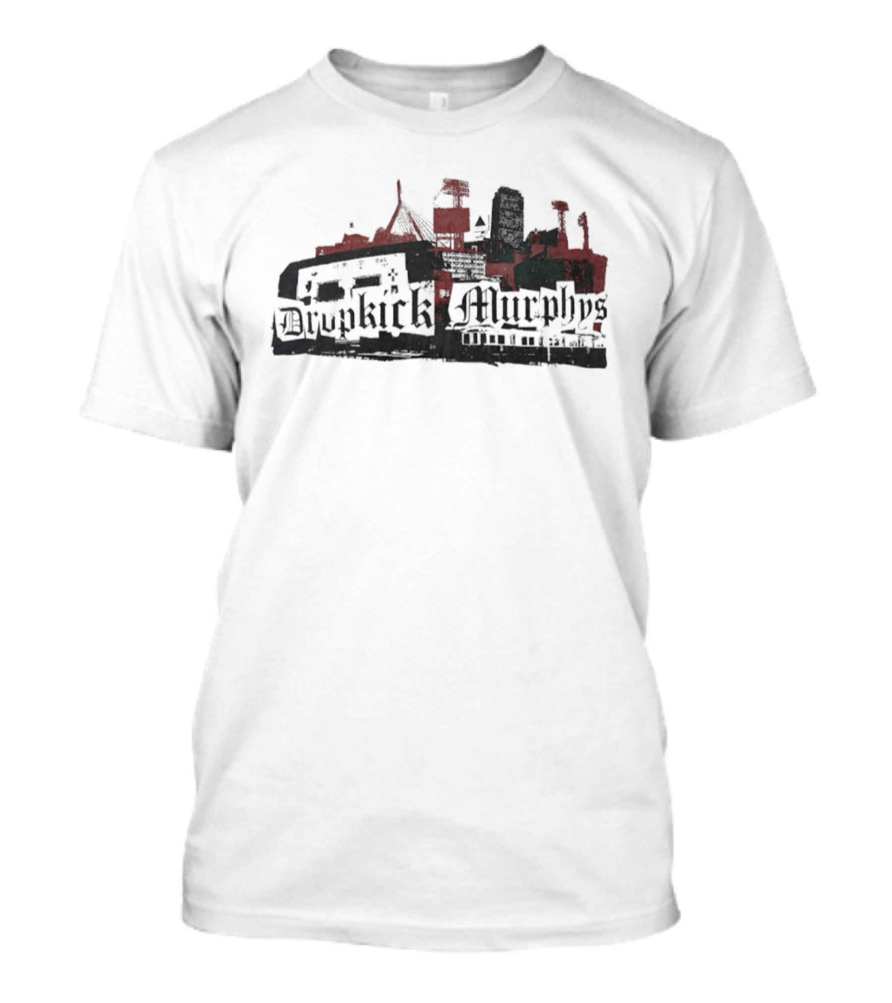 Dropkick Murphys Boston Skyline Band Merch T-Shirt