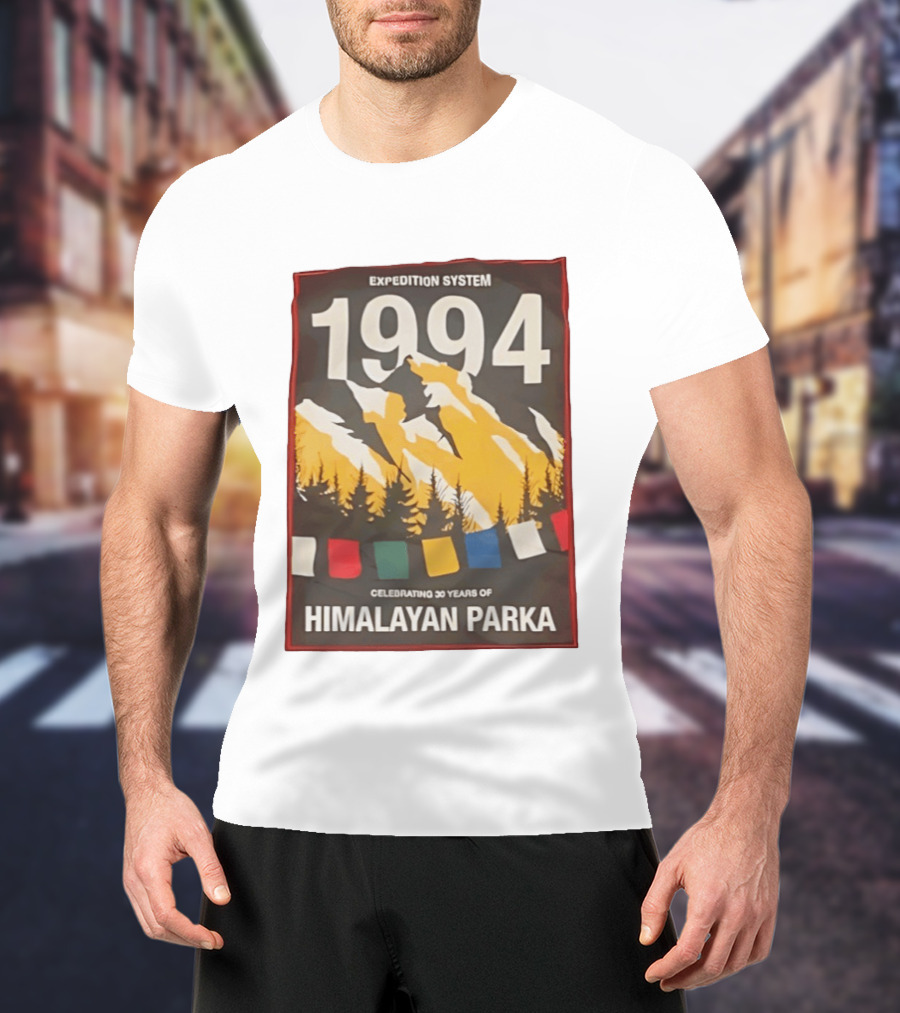 Expedition System 1994 Celebrating 30 Years Of Himalayan Parka Mountain Adventure T-Shirt