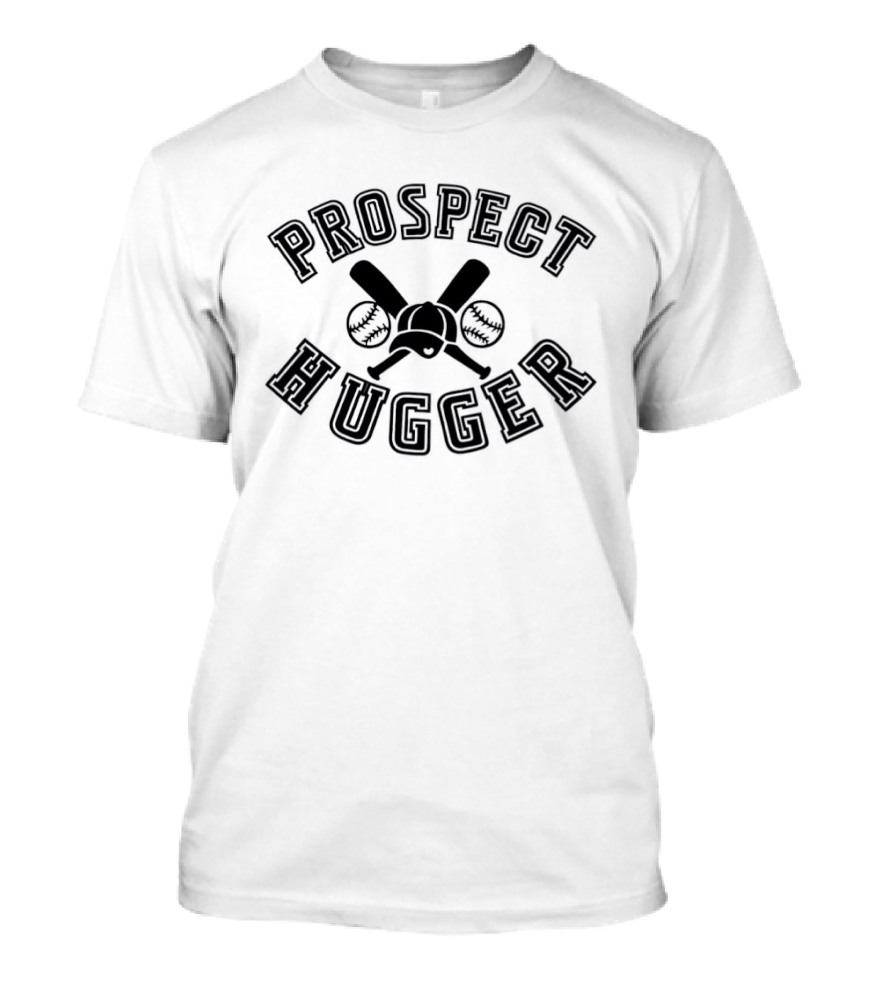 Prospect Hugger Crossed Baseball Bats And Balls T-Shirt